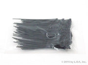 100-Pack fits Heavy Duty 4" (18lbs) Zip Cable Tie Down Strap Wire Uv Black Nylon Wrap