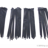 100-Pack fits Heavy Duty 8" (40lbs) Zip Cable Tie Down Strap Wire UV Black Nylon Wrap
