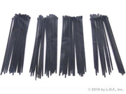 100-Pack fits Heavy Duty 8" (40lbs) Zip Cable Tie Down Strap Wire UV Black Nylon Wrap