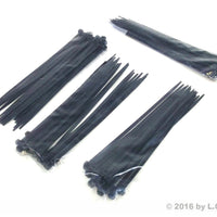 100-Pack fits Heavy Duty 8" (50lbs) Zip Cable Tie Down Strap Wire Uv Black Nylon Wrap