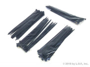 100-Pack fits Heavy Duty 8" (50lbs) Zip Cable Tie Down Strap Wire Uv Black Nylon Wrap