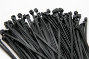 1000-Pack fits Heavy Duty 4" (18lbs) Zip Cable Tie Down Strap Wire Uv Black Nylon Wrap