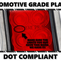 Red fits 6inch? Oval Stop/Turn/Tail Light with 10 LED Diode - DOT Compliant - Sealed Marine Waterproof Great for Trucks and Trailers