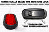 (6) fits Trailer Truck LED Sealed RED 6" Oval Stop/Turn/Tail Light Marine Waterproof