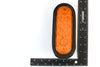 (6) fits 6" Oval Amber LED Parking OR Turn Signal Light Flush Mount Trailer Truck