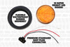 4" fits Round (4) Amber 10 LED Stop Turn Tail Light Brake Flush Truck Trailer 2 Pairs