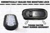(6) fits 6" Oval Clear LED Reverse Back-up Light Flush Mount Trailer Truck