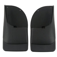 2002 fits Ford F250 F350 F450 Mud Flaps Rear Molded 2pc (for Without Fender Flares)