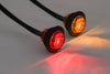 (4) fits 3/4" Amber & Red LED Clearance Side Marker Lights Truck Trailer Pickup Flush
