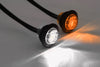 (2) fits 3/4" Amber & Clear LED Clearance Side Marker Lights Truck Trailer Flush