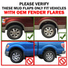 2004 fits Ford F150 Mud Flaps Guards Splash Front & Rear 4pc Set (ONLY FITS With OEM Fender Flares)